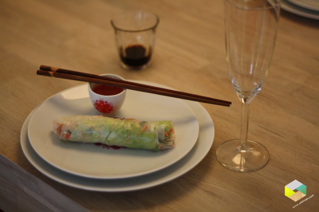 groenterol met garnalen