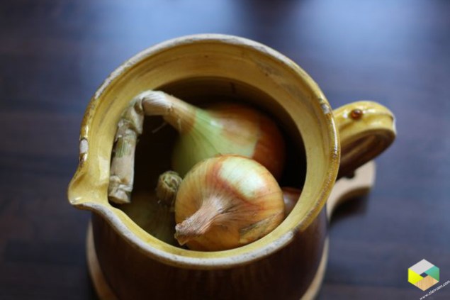 pot met uien